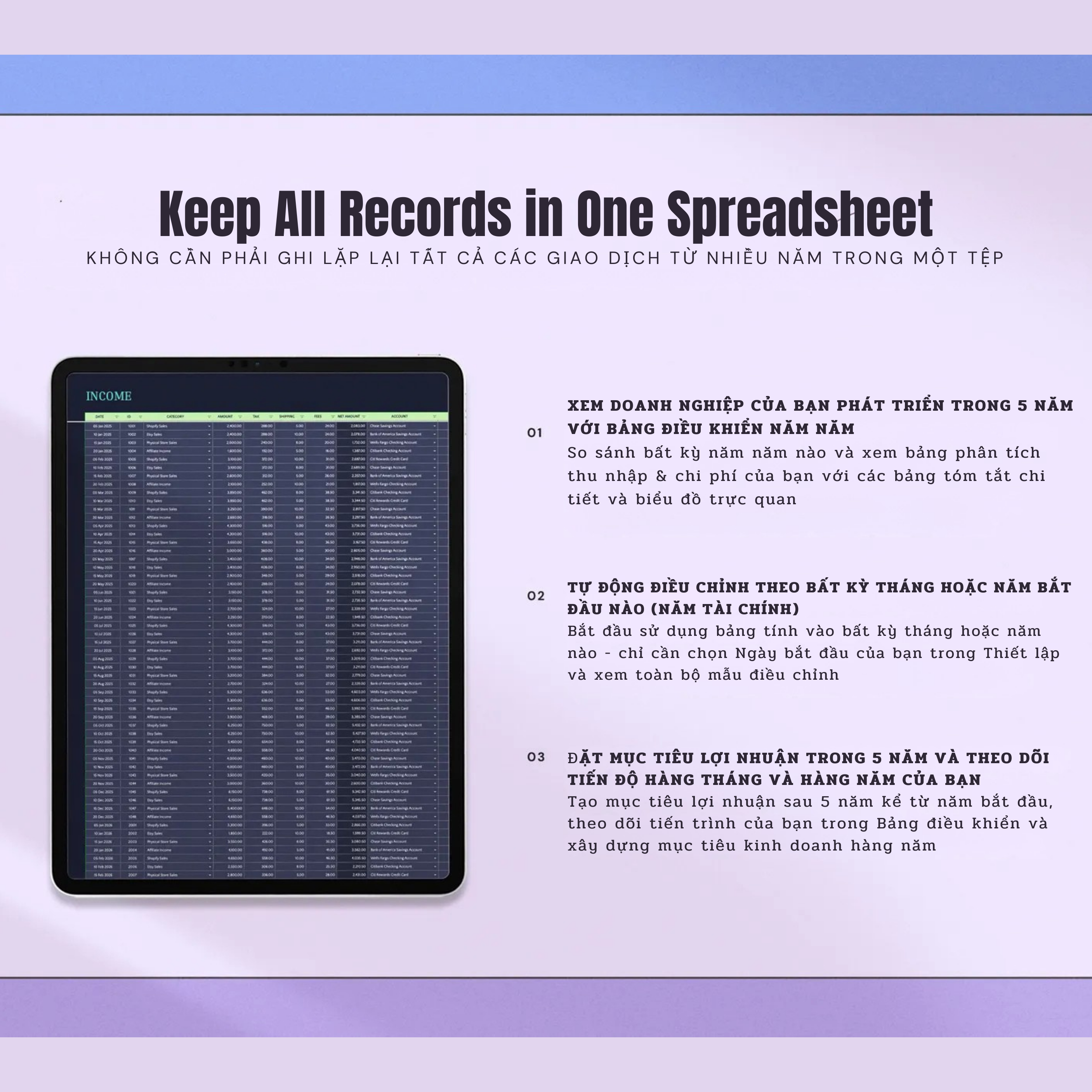 Theo Dõi Tài Chính Thông Minh (Dark Mode - Version 3.0) - Ảnh 3