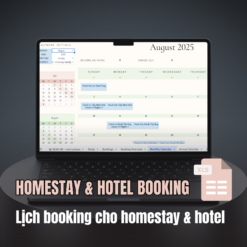 Lịch booking thông minh cho Homestay & Hotel
