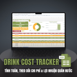 DRINK COST TRACKER - TÍNH GIÁ COST, THEO DÕI CHI PHÍ & LỢI NHUẬN QUÁN NƯỚC