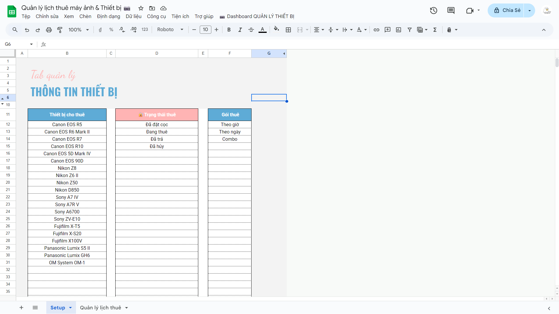 Quản lý lịch thuê máy ảnh & Thiết bị thông minh 2026 - Ảnh 11