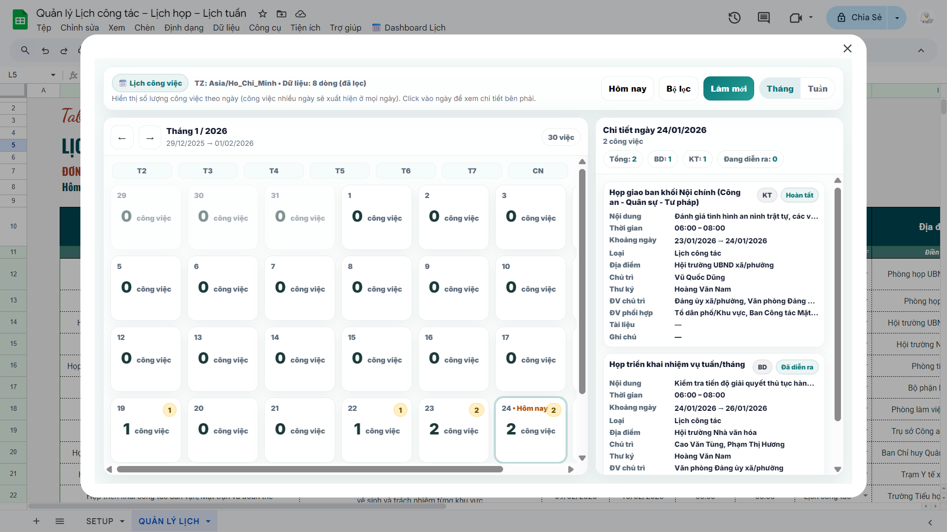 QUẢN LÝ LỊCH CÔNG TÁC QUẢN LÝ LỊCH HỌP - CÔNG TÁC DÀNH CHO SẾP, LÃNH ĐẠO - Ảnh 3