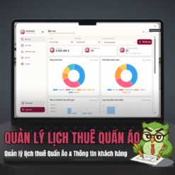 Quản lý lịch thuê Quần Áo, Phụ Kiện & Thông tin khách hàng | Tích hợp báo cáo thông minh