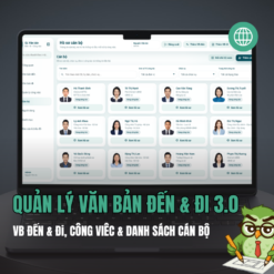 WEB APP - Quản lý văn bản đến - văn bản đi, công việc, cán bộ dành cho đơn vị (Đã tích hợp Web app dùng được trên tất cả thiết bị)