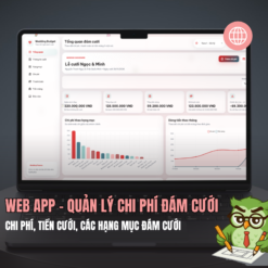 Web App - Quản lý chi phí / tiền mừng đám cưới thông minh & tự động