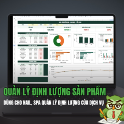 Google Sheet - Quản lý định lượng sản phẩm dùng cho SPA - Nail