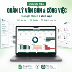 Combo - Quản lý văn bản đến đi các phiên bản (Web app & Google Sheet)
