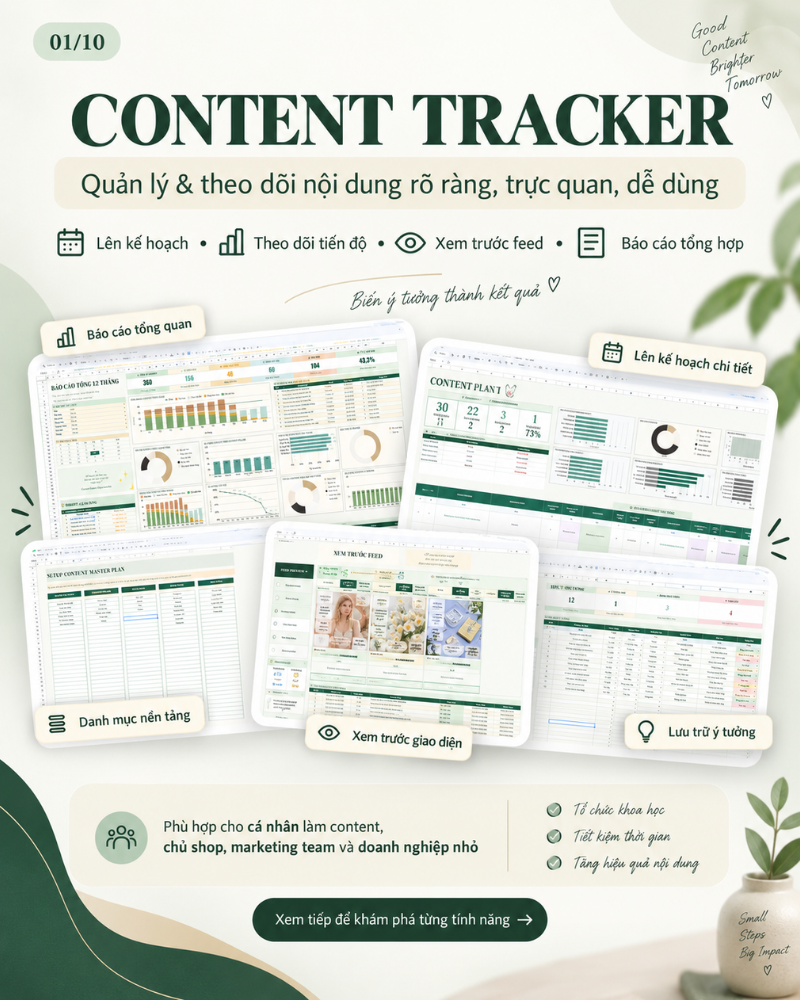 CONTENT TRACKER – QUẢN LÝ & THEO DÕI NỘI DUNG 12 THÁNG - Ảnh 2