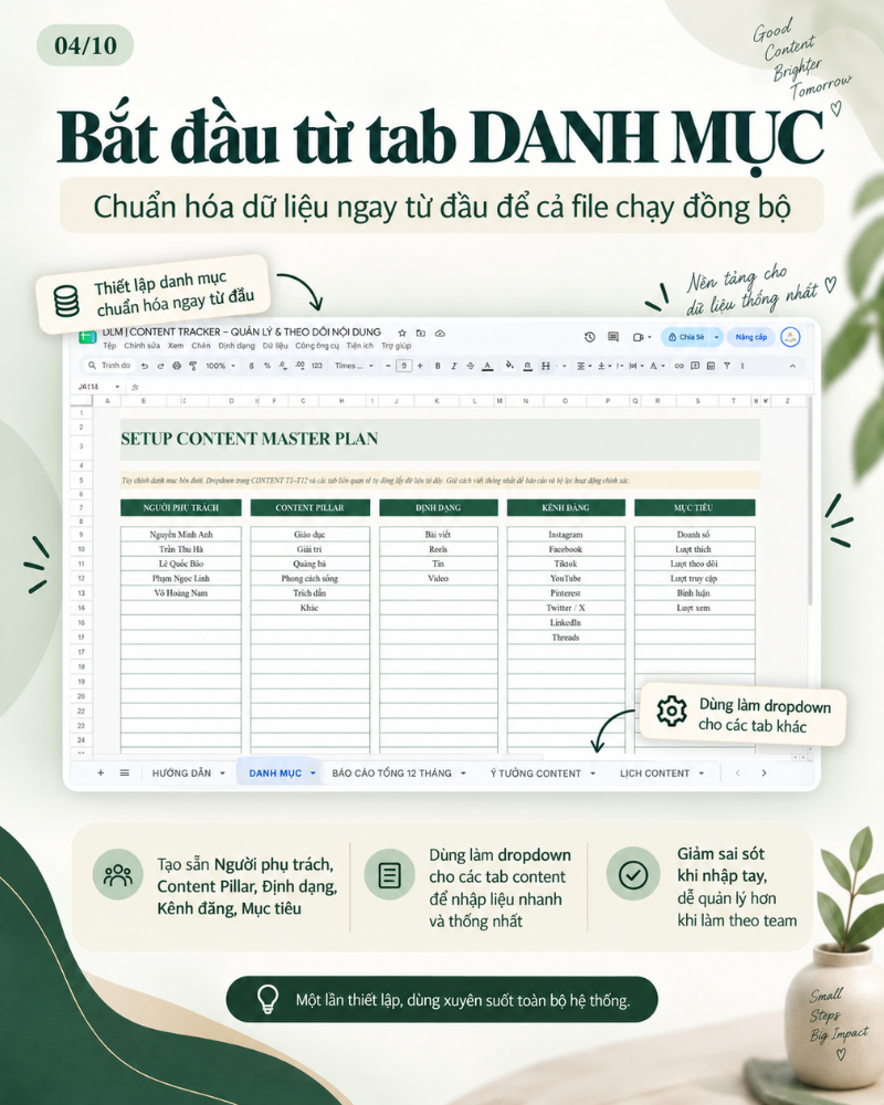 CONTENT TRACKER – QUẢN LÝ & THEO DÕI NỘI DUNG 12 THÁNG - Ảnh 5