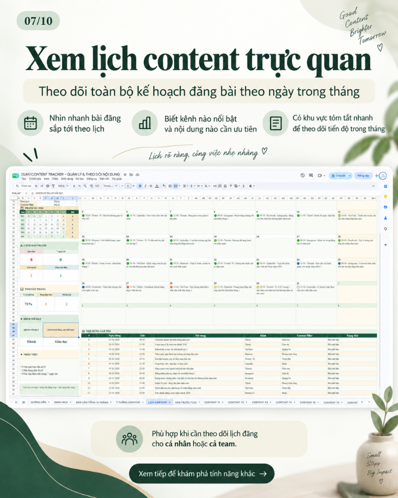 CONTENT TRACKER – QUẢN LÝ & THEO DÕI NỘI DUNG 12 THÁNG - Ảnh 8